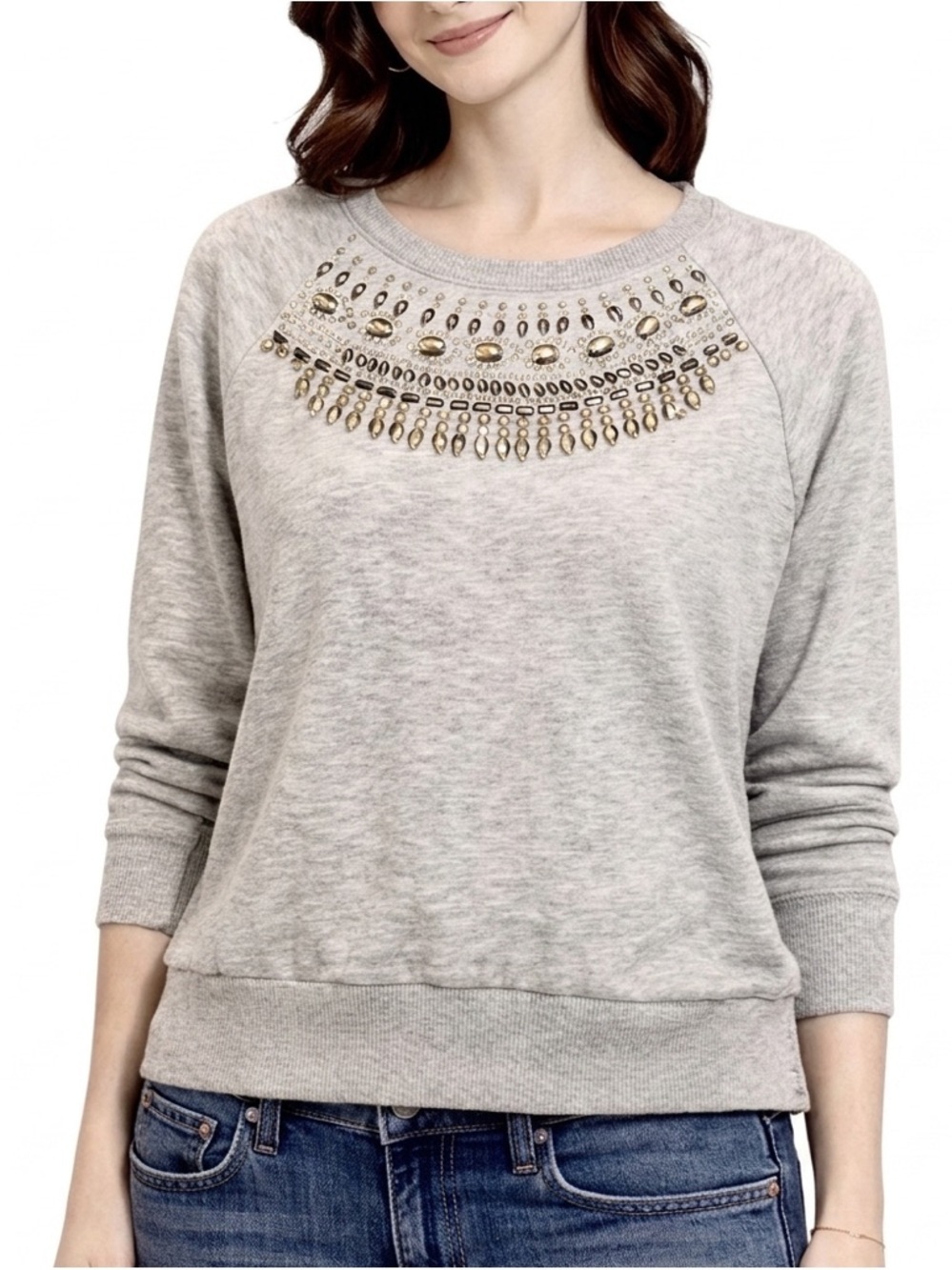 BCBG Maxazaria Embellished Sweatshirt